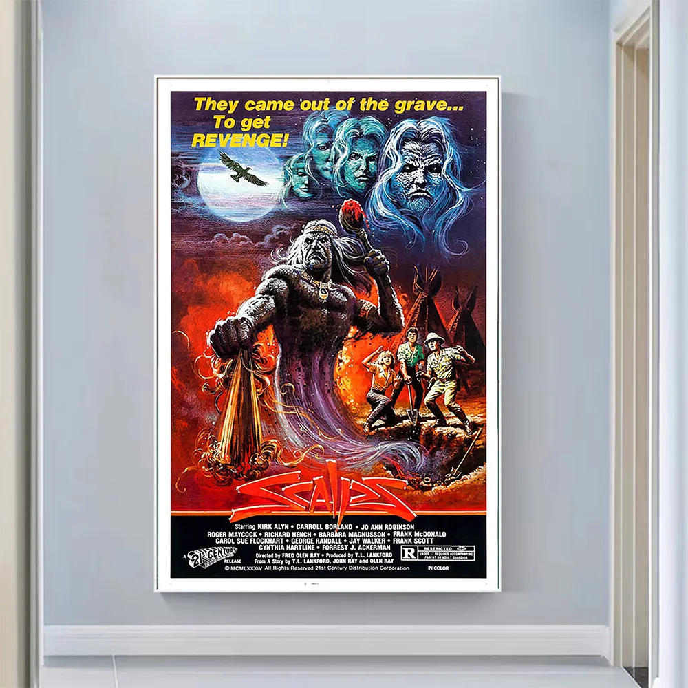 

V0486 Scalps Винтаж, классическое кино ткань HD постер художественный подарок для украшения дома