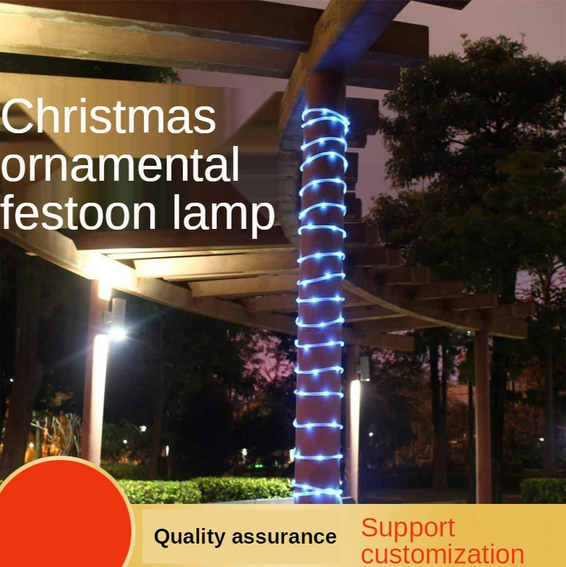 

Outdoor Solar Garden LED String Light PVC Tube Light Copper Wire Light Rainbow Tube Light String Christmas Decoration Lantern