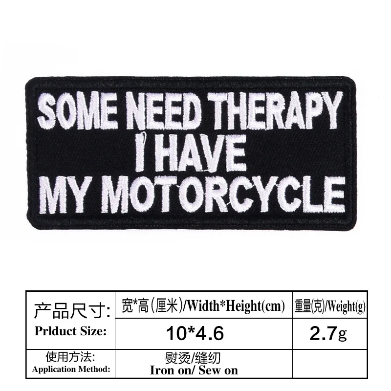 SARCASM IT IS WHAT LOVE LIFE YOU LIVE THERAPY MOTORCYCLE MC RIDE BIKE PATCHES Jacket Vest Funny Biker Saying Patch Emblem badge