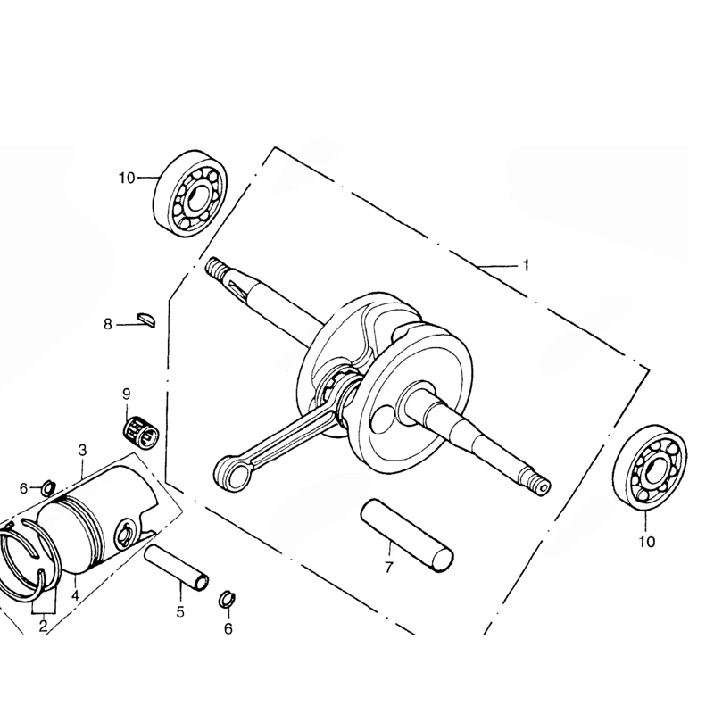 For Honda PA50 NA50 NC50 NS50 Express 50 Motorcycle Engine Cylinder Piston Rings Gasket Pin Kit