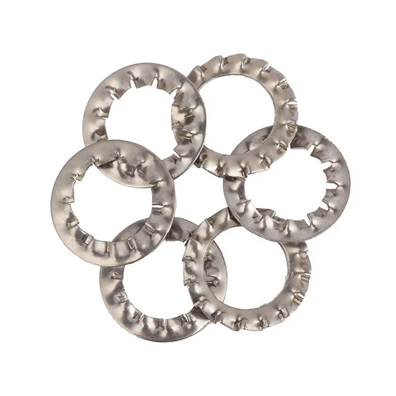 Internal & External Teeth Lock Washers M3 M4 M5 M6 M8 M10 M12 304 A2 Stainless Steel Serrated Gaskets