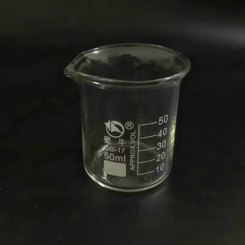 1PCS 25ml to 2000ml Transparent Graduated Glass Beaker Lab Measuring Cup Volumetric Glassware Chemistry Experiment Tool