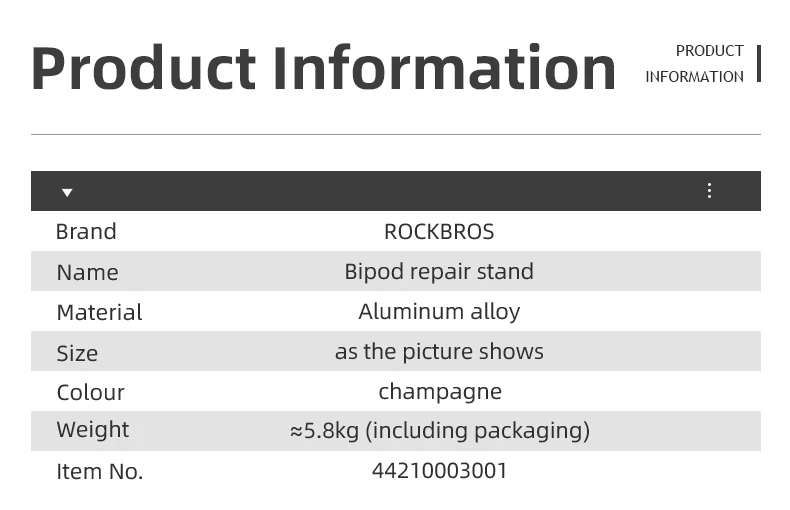 ROCKBROS Fahrrad Reparatur Ständer MTB Road Fahrrad Wartung Rack Mit Werkzeug Fach Einstellbare Faltbare Lagerung Display Bike Arbeit Stehen – Detail 2