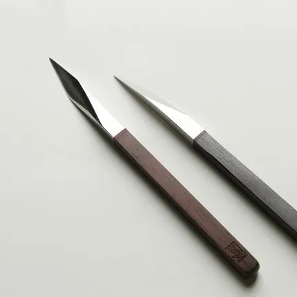 Stainless Steel Damascus Tea Knife, PU-erh Tea by Hand, Wooden Handle, Pry Tea cone Parts, Chinese Style Gift