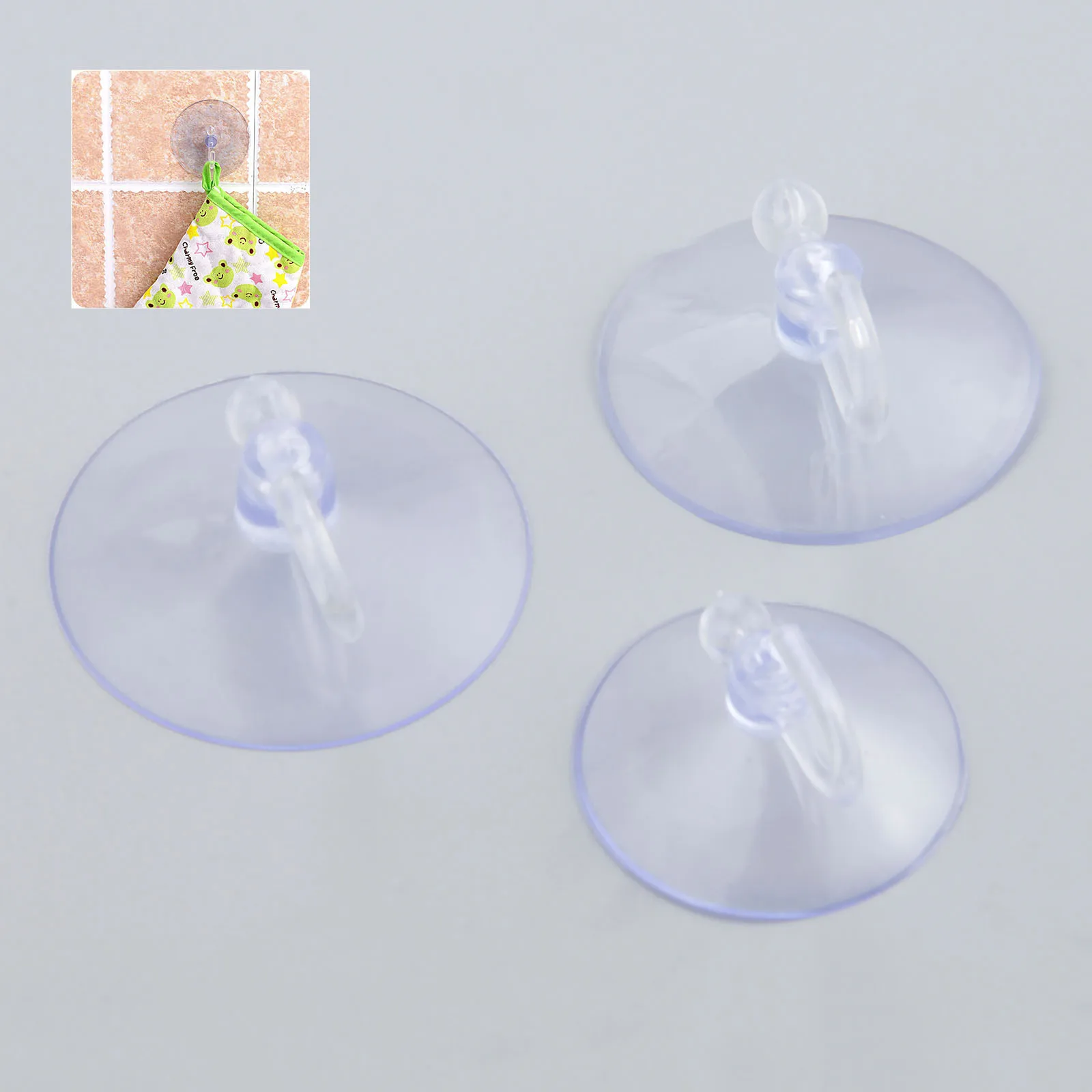 10Pcs 40/45/50mm Sucker Suction Cups Clear Strong Vacuum Suckers Hook Hanger For Window Kitchen Bathroom Doll Toy Fridge