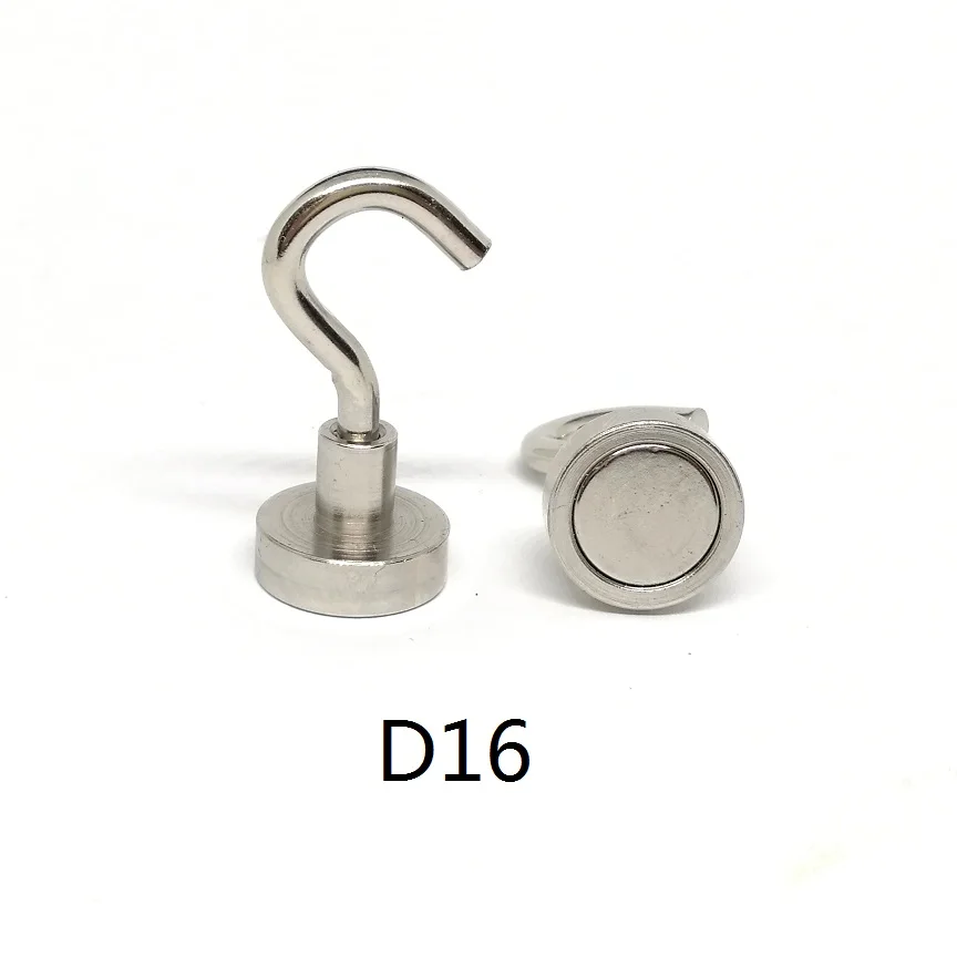 N42 Magnetic Hook Strong Neodymium Fishing MAGNET Holder NdFeB Pot Magnet Hooks Dia 16mm-60mm