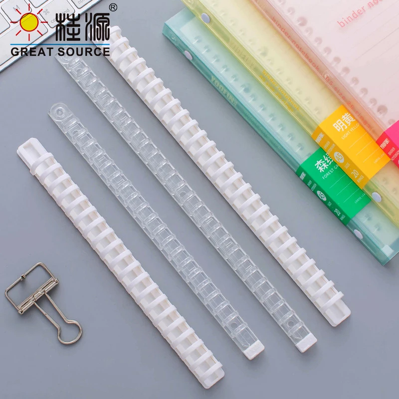 MQQ Color Loose-leaf Binder A5 B5 Transparent 20/26 Hole Bind Circle  Index Separator Organizer Calendar Ring For Journal(30PCS)