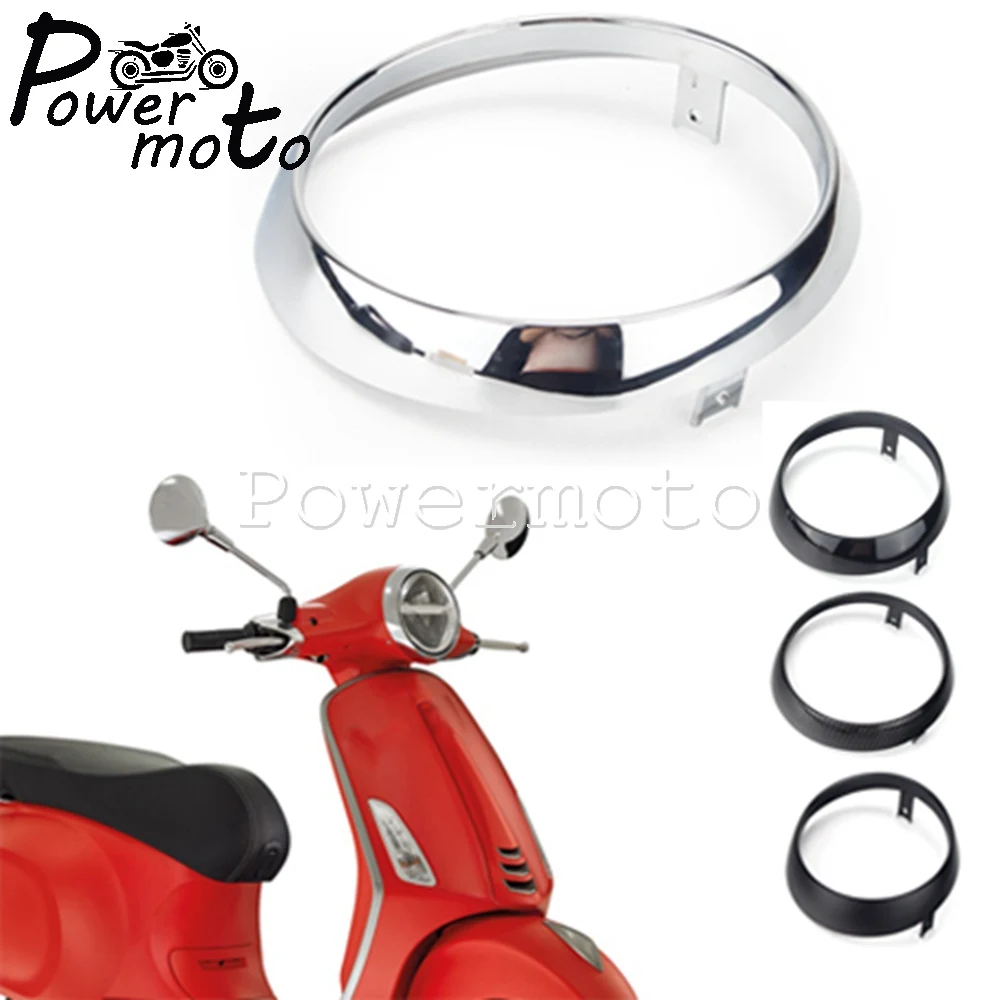 Motorcycle Headlight Frame Scooter Guard Headlamp Surround Front Running Light Cover For Primavera 125cc 150cc 2TAKT 4T 2V 4V