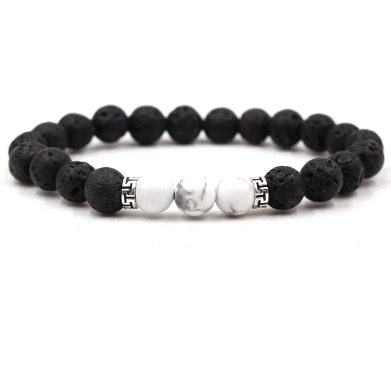 7 Chakra Essential Oils Diffuser beaded bracelets For women men Lava Rock Natural stone Charm Strand bracelet Yoga Jewelry