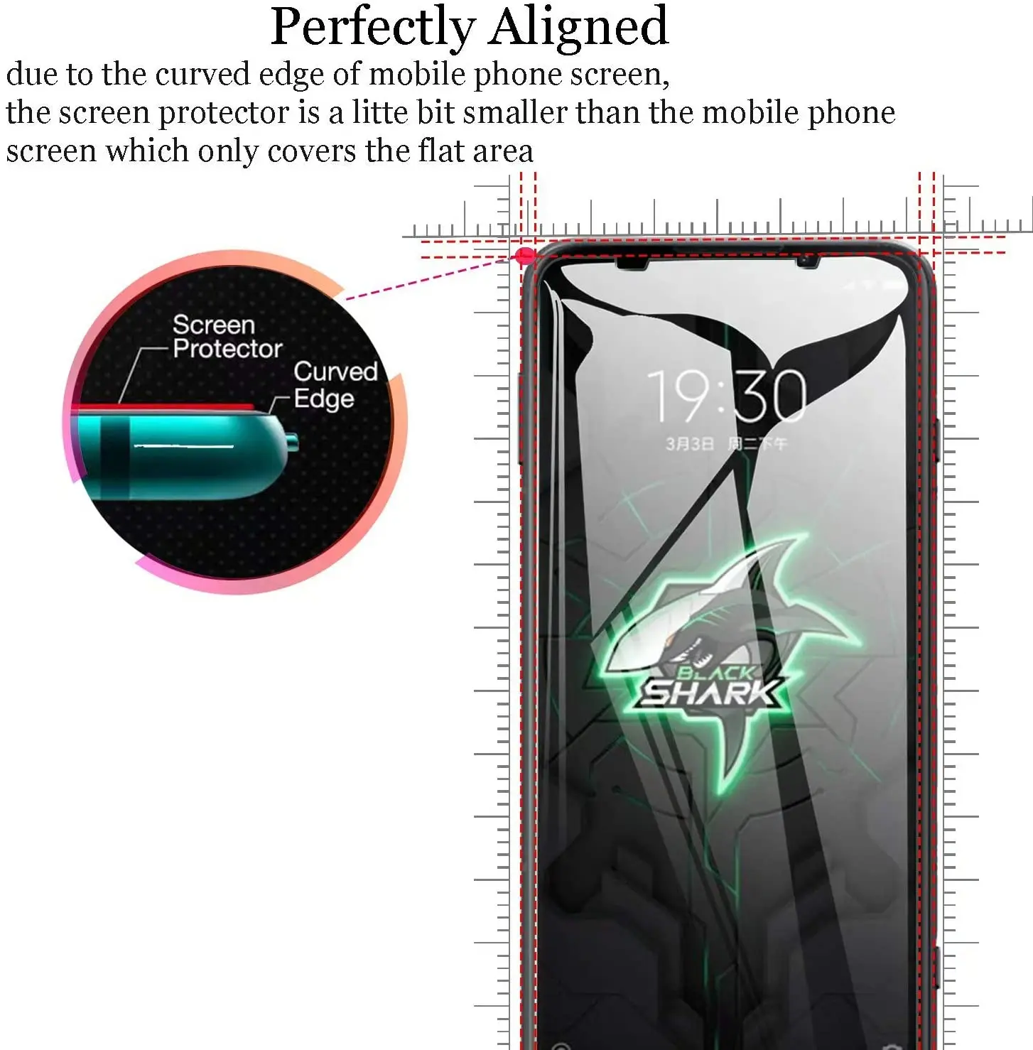 Tempered Glass For Xiaomi Black Shark 3 Pro Glass 9H 2.5D Protective Film Explosion-proof Clear Screen Protector Phone Cover