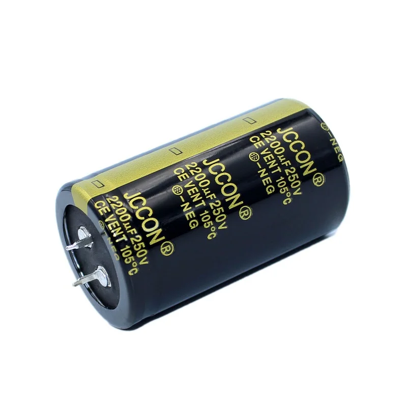 250v2200uf JCCON سميكة القدم كهربائيا مكثف حجم 35x60 العاكس السلطة