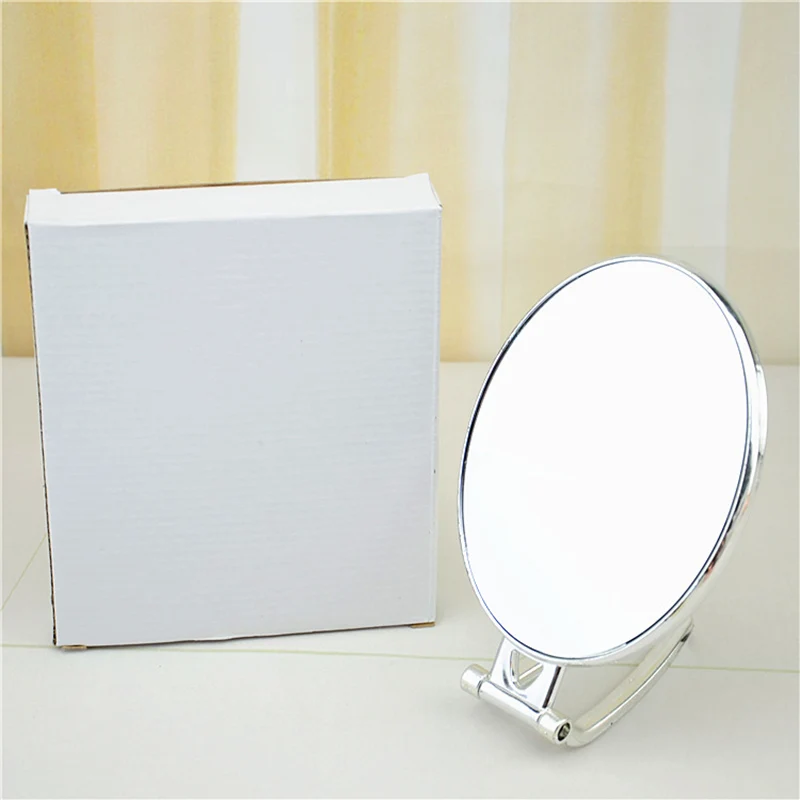 Specchio per trucco da tavolo, specchio pieghevole da viaggio con doppio lato, specchio cosmetico portatile