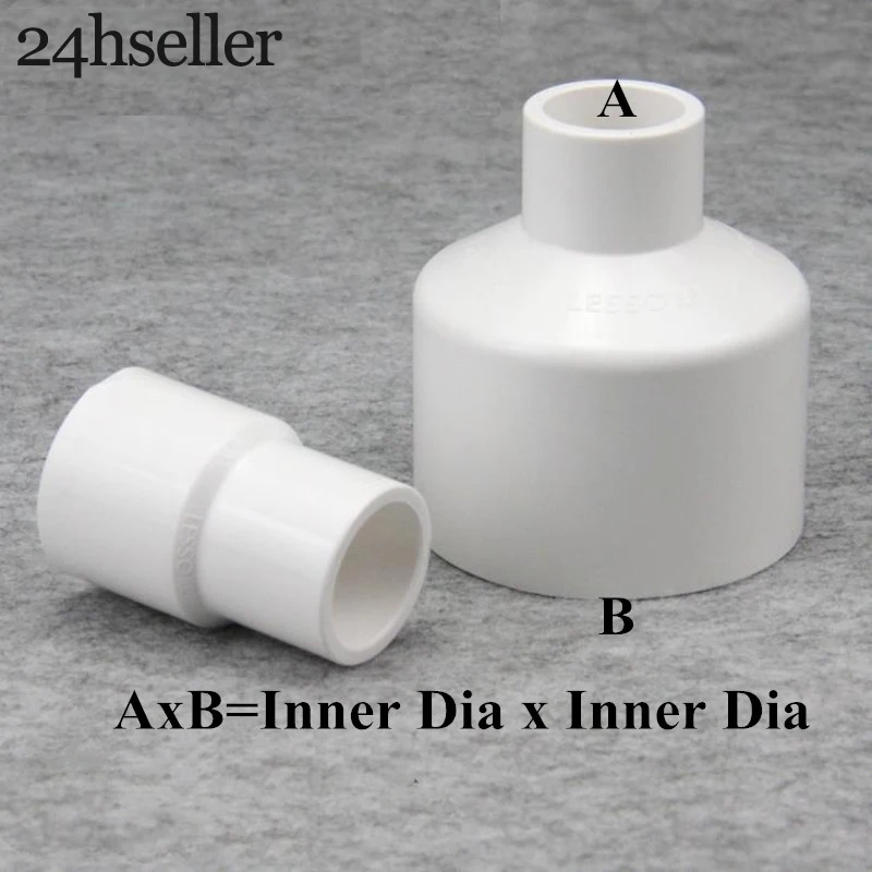 Stücke ID 20-90mm Weiß Rohr PVC Passend Reduzierung Gerade Anschlüsse Garten Wasser Rohr Anschluss UPVC Rohr Armaturen