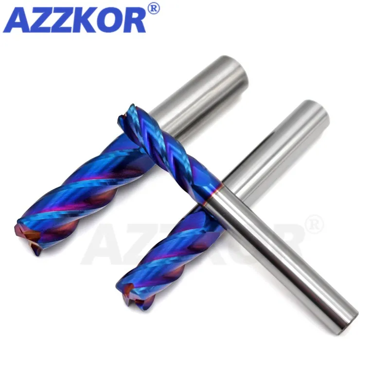 Milling Cutter Alloy Coating Tungsten Steel Tool Cnc Maching Hrc70 Corner Roughing Top Milling Cutter Kit Milling Machine Endmil