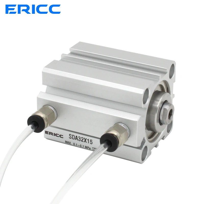 กระบอกลมซีรีส์ SDA ขนาด 16 20 25 32 40 50 63 มม. รูกระบอกสูบ ถึง 5 10 15 20 25 30 35 40 45 50 มม. ระยะชัก