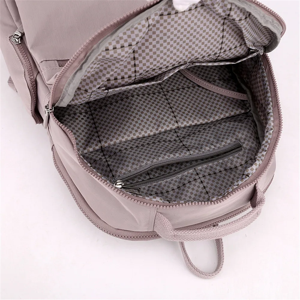 Mochila informal multifuncional para mujer, bolso de hombro de nailon de alta calidad, bolso escolar para estudiantes