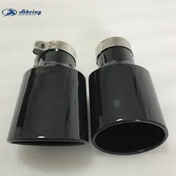 sebring Oval stainless steel black tail throat Large Diameter large size 115 car modified muffler universal tail pipe