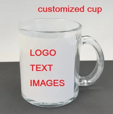 325ML(11oz) Glass Mug Cup DIY print customize Photo Image LOGO Text Wishes Creative Gifts Souvenir Promotion Sell Idea Ad MAZWEI