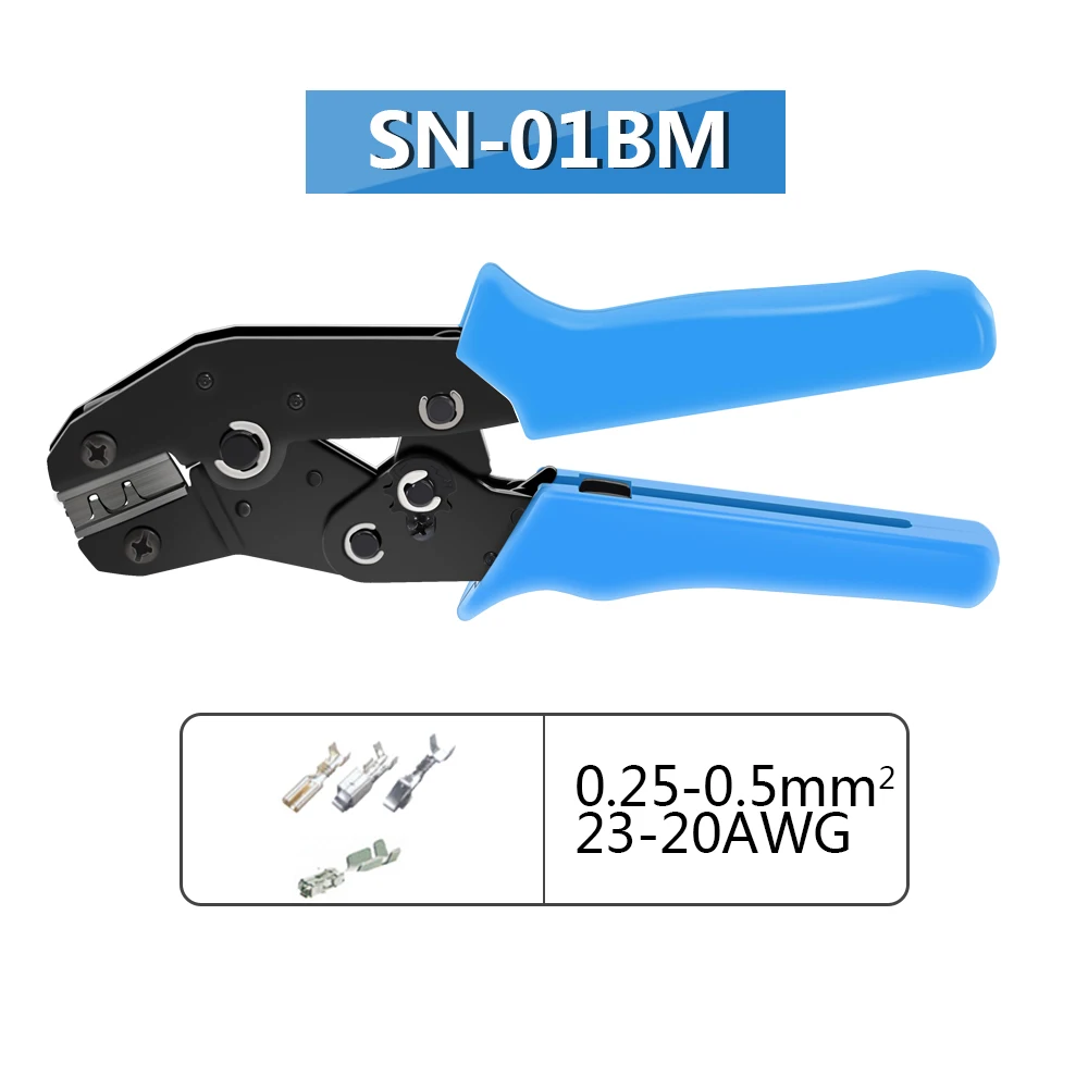 Crimping Tools Pliers Set for Pulg tubular tube nsulated Terminals SN-28B N-48B SN-06WF  Jaw Kit Electrical Pressing Pliers