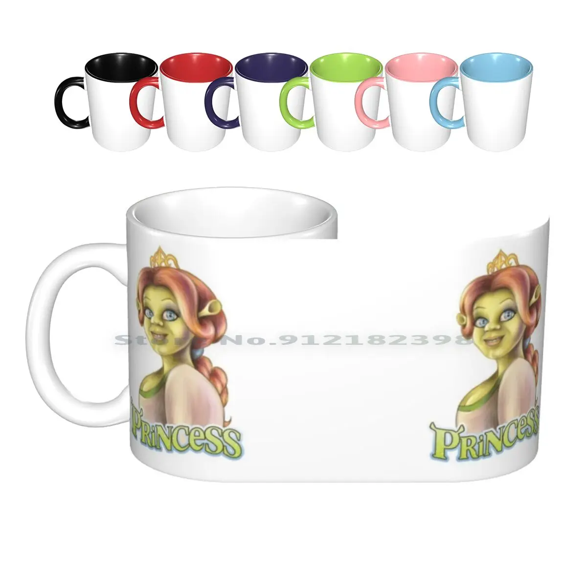 Princess Fiona Ceramic Mugs Coffee Cups Milk Tea Mug Fiona Princess Princess Fiona Shrek Dreamworks Cg Cgi Animation Cartoon