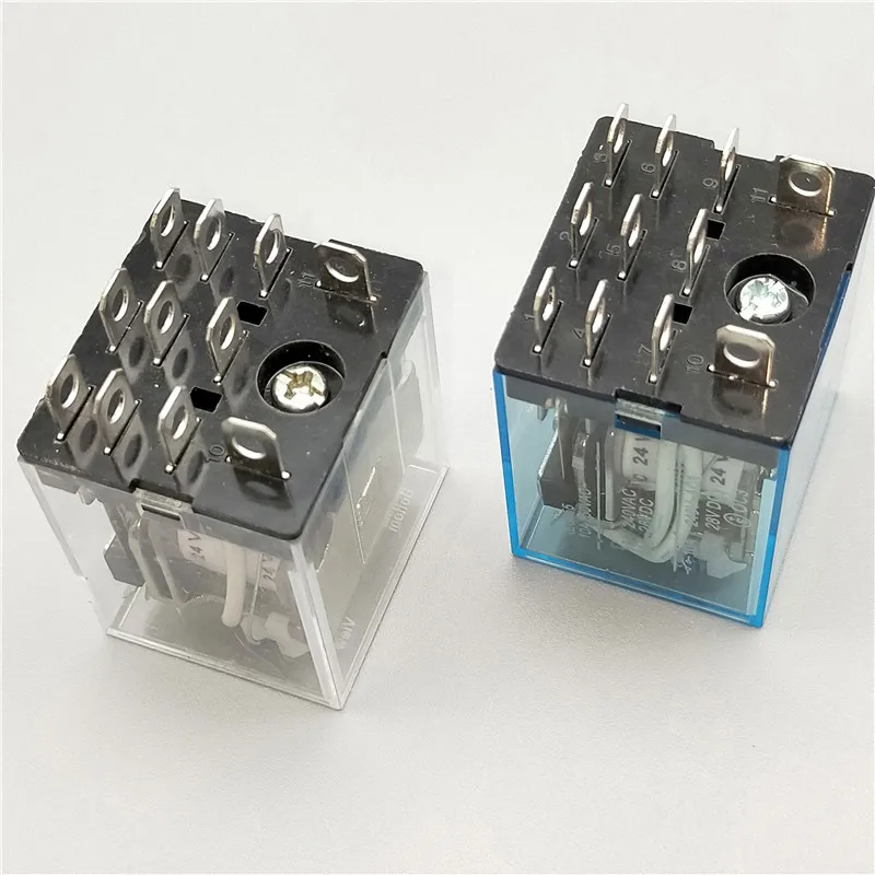 1pcs LY3NJ JQX-13F HH63P AC220v DC24v 12v 10A silver contact electric micro mini Electromagnetic coil relay with socket