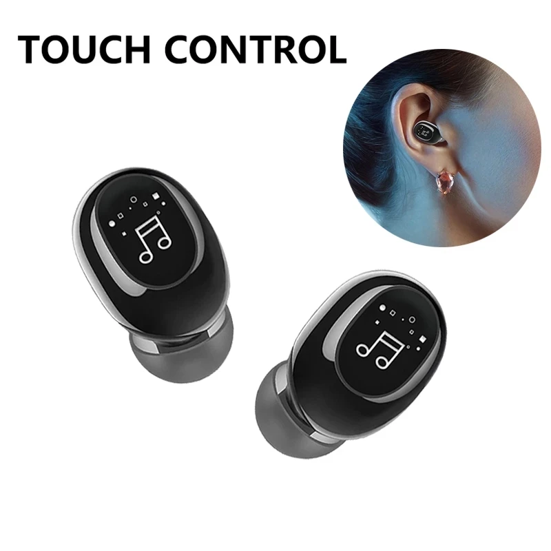 Mini 5.0 Bluetooth Earphone Sport Gaming Headset with Mic Wireless headphone Handsfree Stereo Earbuds For Xiaomi Samsung Huawei