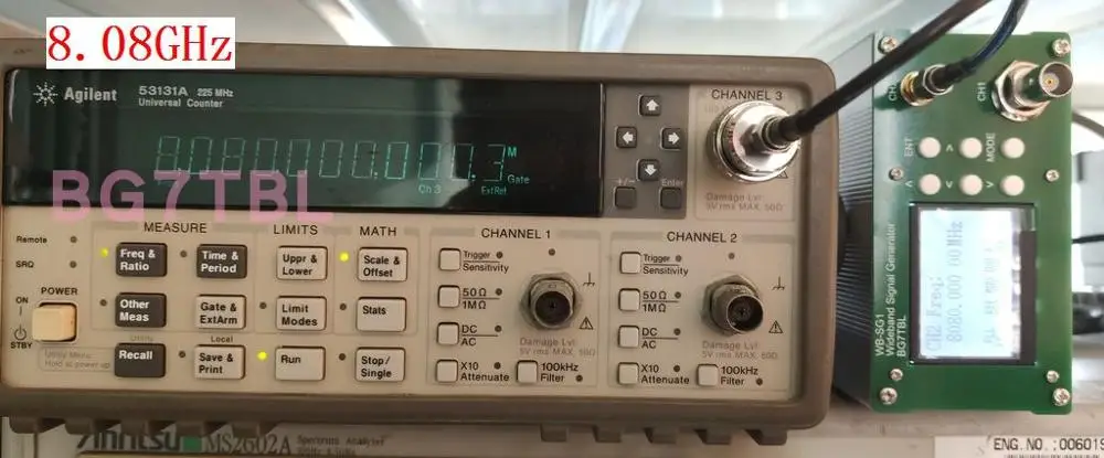 Imagem -04 - Broadband Signal Source Signal Generator Band On-off Modulação Bga7tbl Wb-sg1 1hz8ghz