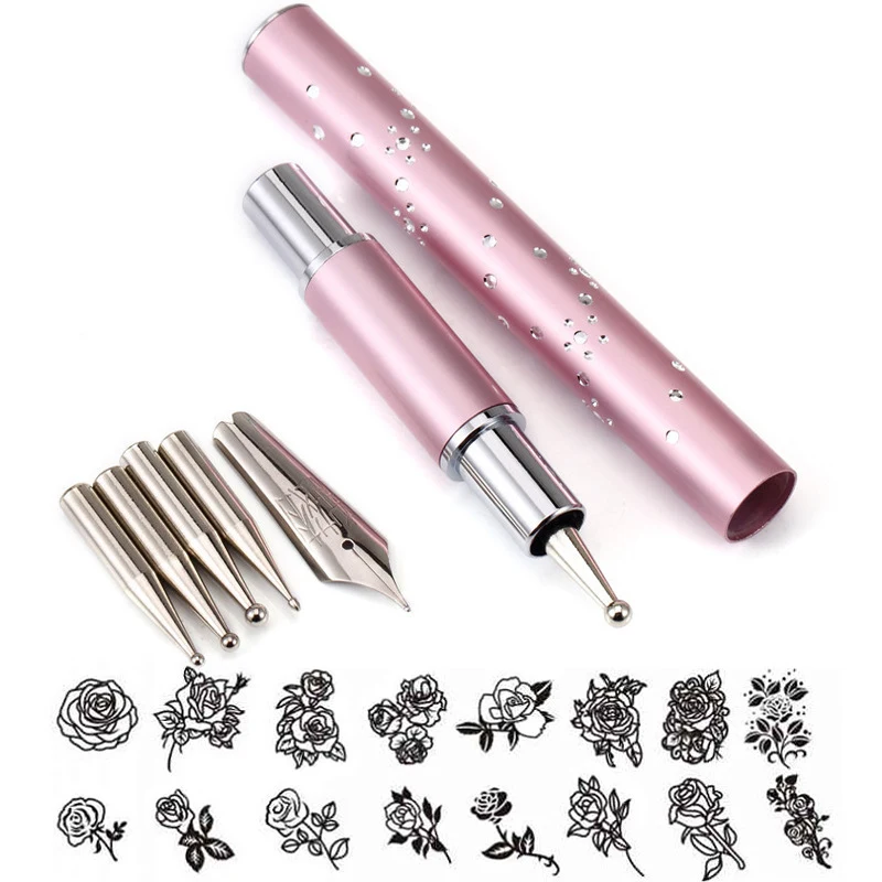 

Mandala Dotting Tools Rock Painting Line Pen DIY Stone Embossing Drawing Modeling Tool for Clay Pottery Ceramic Craft Pens