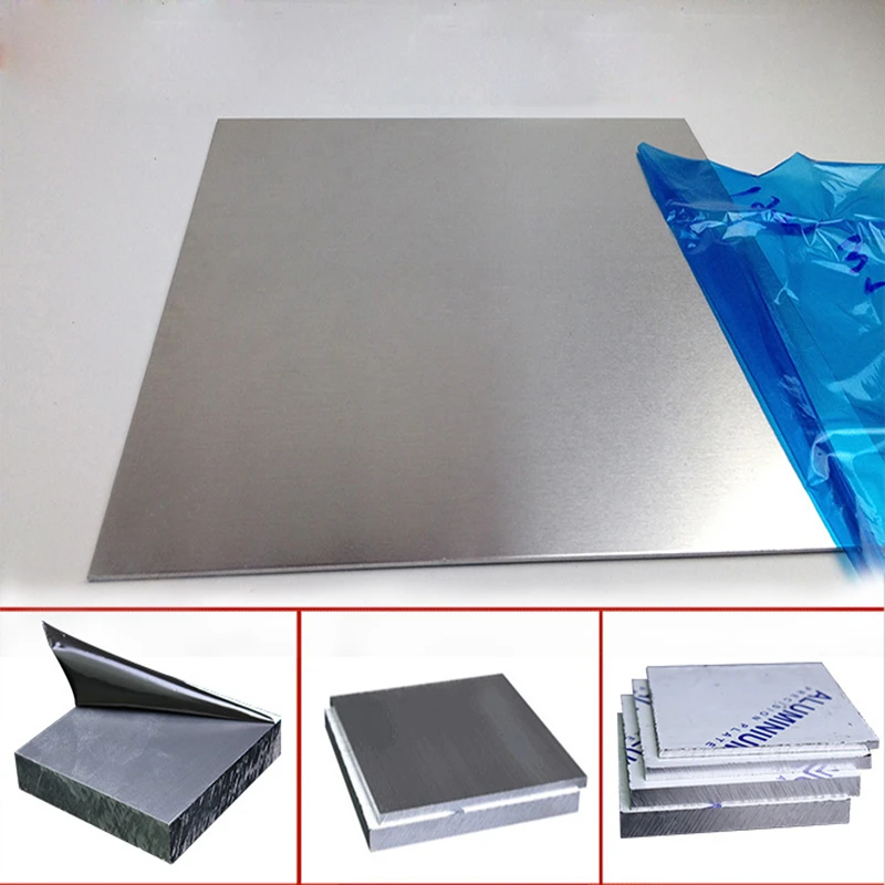 1pcs 1060 Aluminum Flat Plate Sheet 0.2/0.5/1/2/3/4/5/6/8/10mm Machinery Parts Pure Aluminum Electronics Industry Product