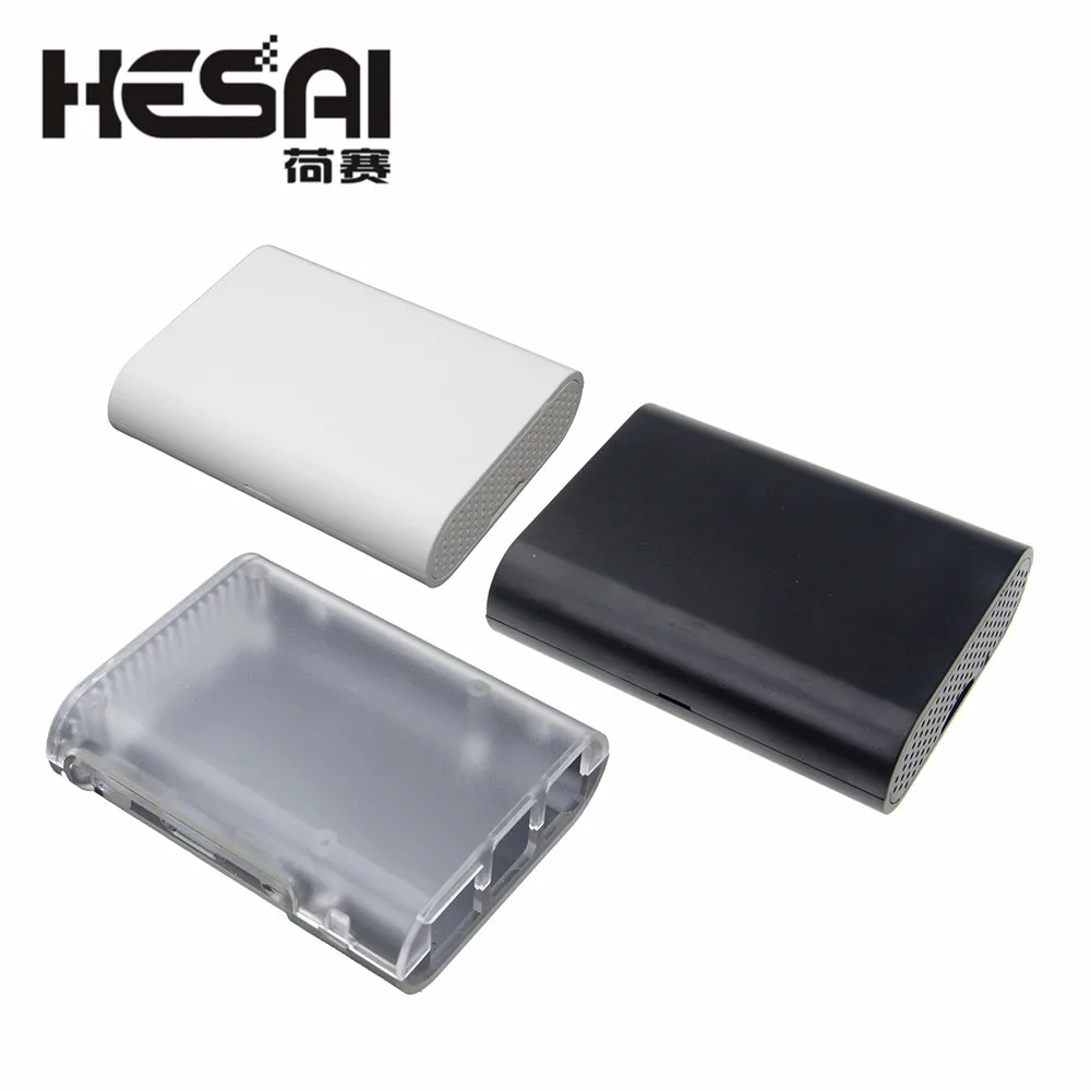 Funda para Raspberry Pi 3 Modelo B Plus y Raspberry Pi 3 2, carcasa negra, caja de ABS