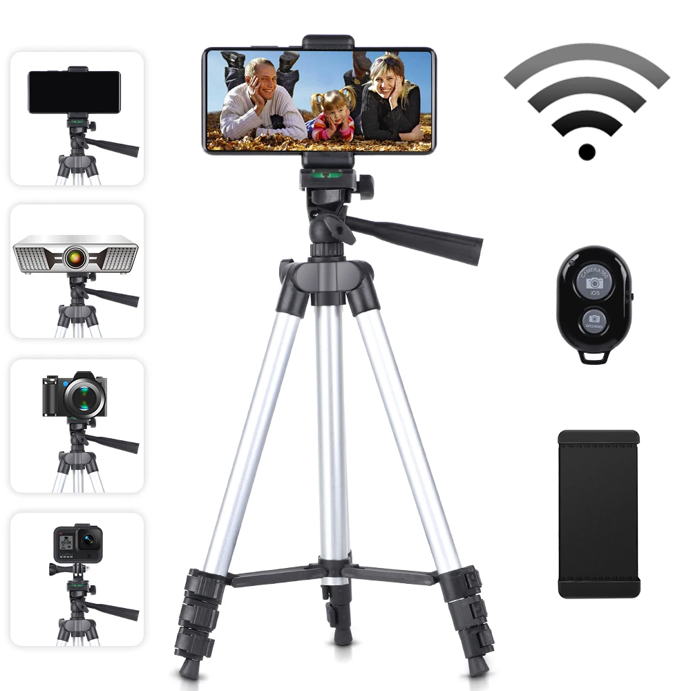 Lightweight Camera Tripod Phone Stand Holder Portable Desktop Mobile Phone Tripode For iPhone Canon Sony Nikon Video Camera Para