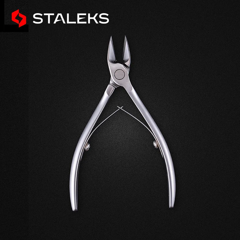 

STALEKS 14mm Stainless Steel Toenail Cuticle Nipper Dead Skin Scissor Nail Cuticle Scissor Plier Manicure Tool NS-70-14