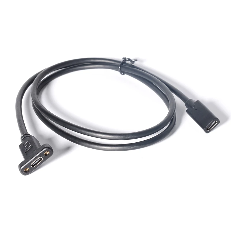 USB C Nữ Để Nữ Cáp Nối Dài USB 3.1 Loại C Mở Rộng Cáp Với Bảng Điều Khiển Gắn Lỗ Vít Cho Sạc Và Đồng Bộ