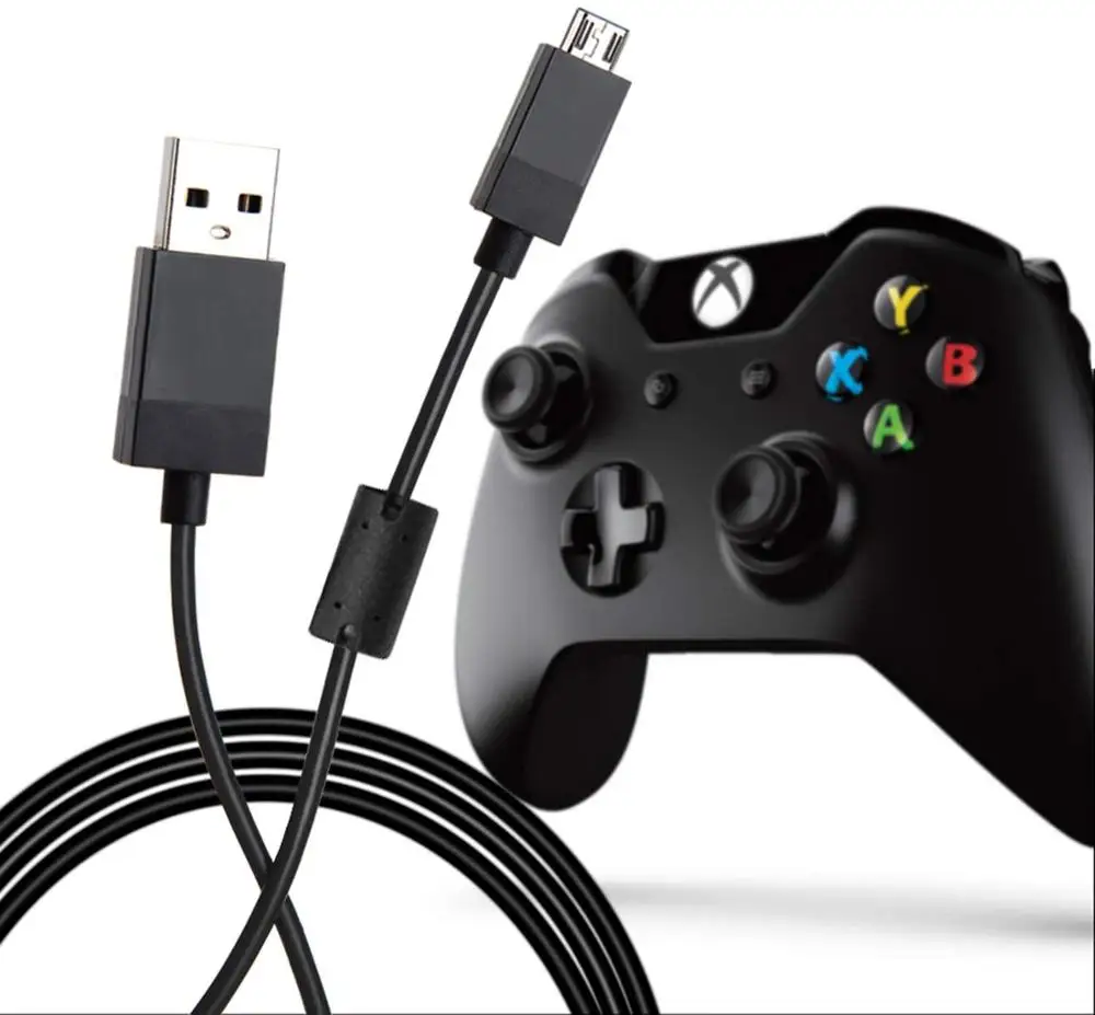 NUOLIANXIN Charger Charging Cable for Xbox One S X Controller, Micro USB 2.0 Play Data Sync Charge Cord 9FT