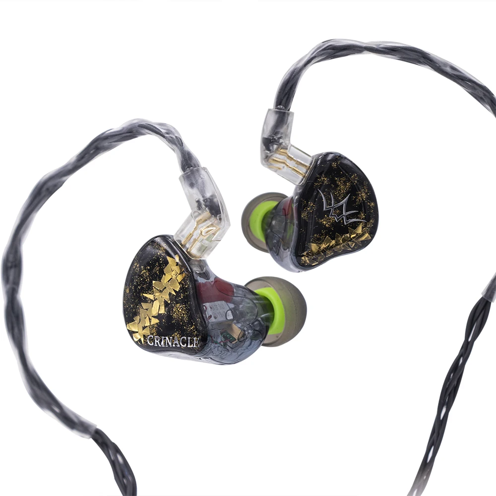 Fearless Audio x Crinacle DAWN 6BA+2 EST Drivers HiFi In-ear Earphone with 3.5-2pin Cable