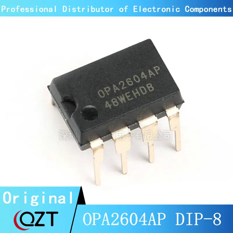 10pcs/lot OPA2604AP DIP8 OPA2604A DIP OPA2604 DIP-8 2604AP Dual FET-Input, Low Distortion OPERATIONAL AMPLIFIER