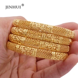 Bangle Nigeria New Gold Color wedding ornament bangles for women Bride Can open bracelets Indian Ethiopian France jewelry gifts