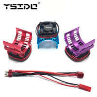 Heatsink Cover w/ Fast Cooling Fan for 540 550 3650 3660 Motor for HSP HPI Tamiya WLtoys 124016 124017 124019 1/12 1/10 RC Car