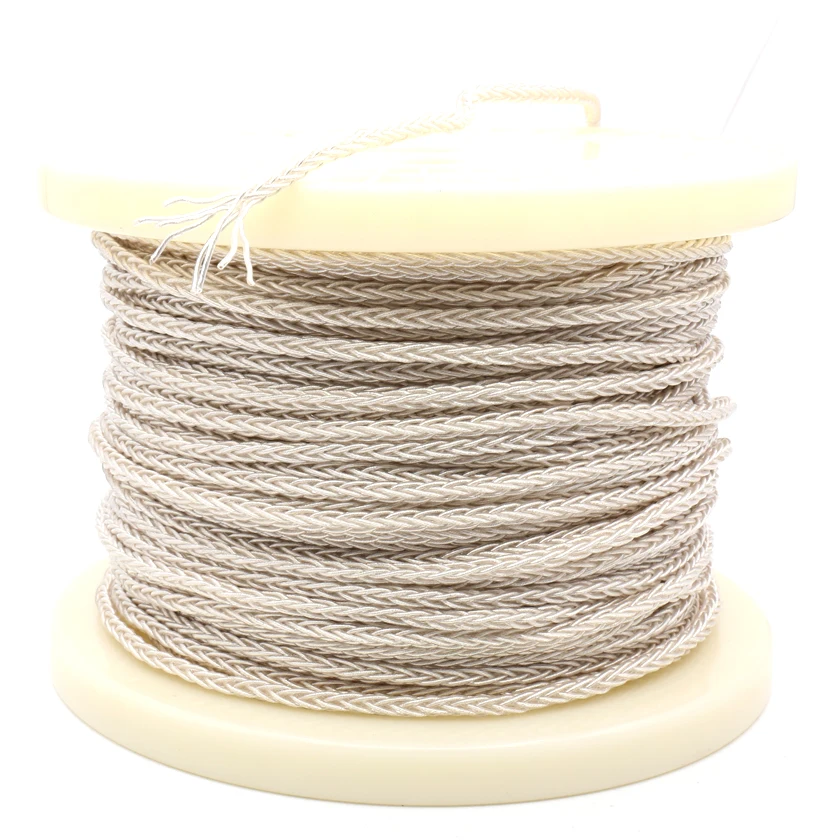 Linha híbrida maioria do sinal audio, 7N OCC, 8 núcleos, auscultadores, 1m