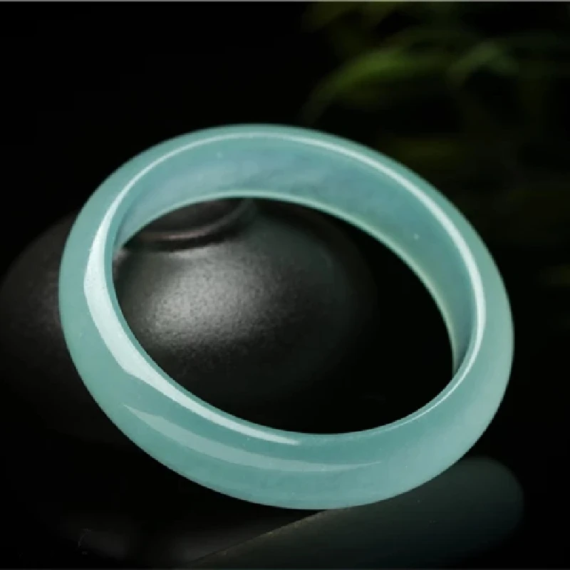 Genuine Hot Natural Ice Color Jade Bangle Charm Jewellery Fashion Accessories HandCarved Amulet