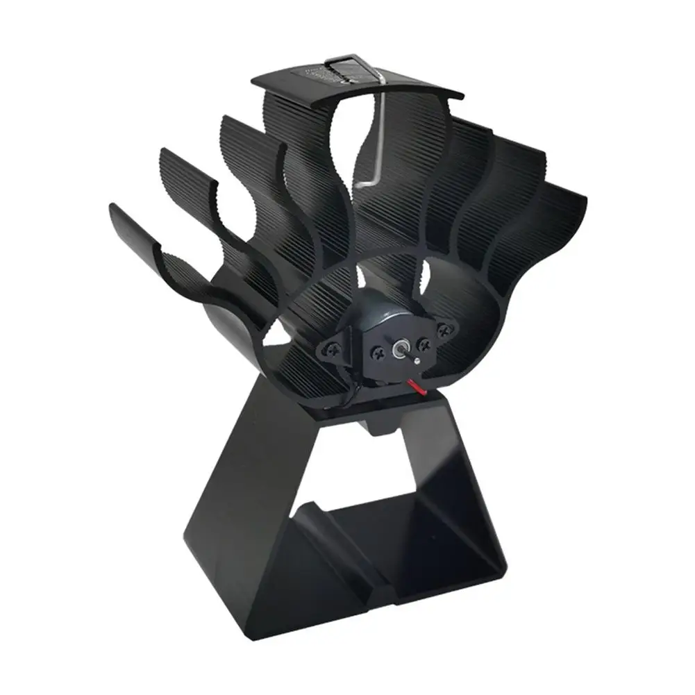 5-Propeller Stove Fan Fireplace Fans Quiet Home Fireplace Fans High-Efficiency Thermal Power Fireplace Heating Fans for Home