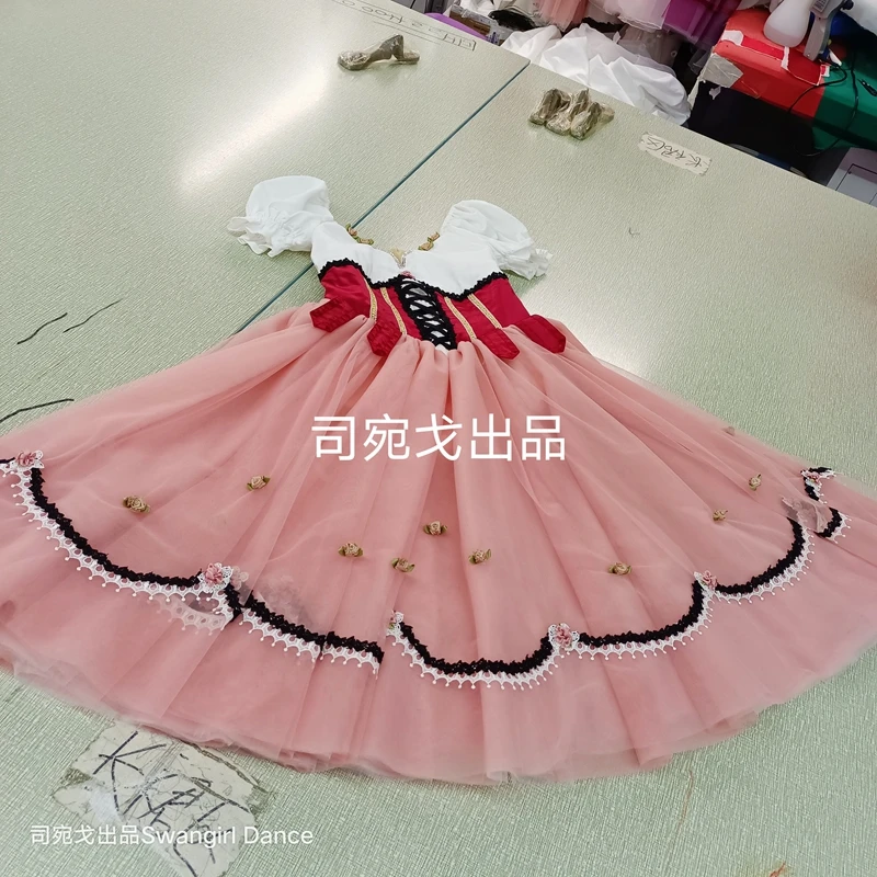 

Adult Coppelia Competition Professional Ballet Tutu Dress Giselle Ballet Stage Costumes For Girls LT0016