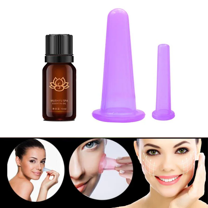 1-3 Jar Vacuum Cupping Cans For Massage Ventosa Anti Celulitis Masajeador Suction Cups Massager For Face Back Massage Body Cups