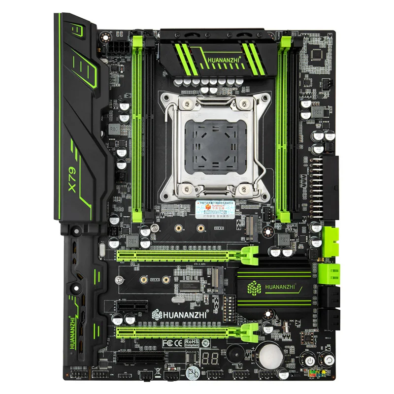 Imagem -02 - Huananzhi X79 Pacote Placa-mãe à Venda Duplo M.2 Ssd Slots Xeon Cpu e5 1660 3.3ghz Grande Marca Ram 32g 4*8g Reg Ecc Melhor Combinação