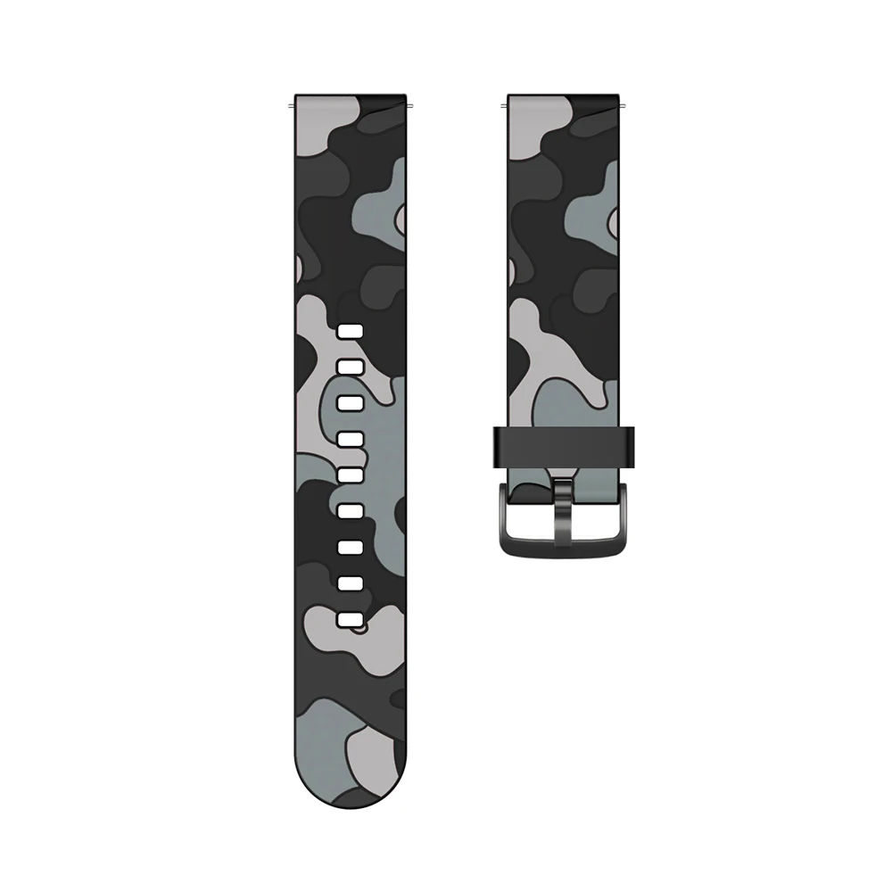 For Huami Amazfit GTR 2 2E gtr2 / GTR 47mm 42mm Band Sport Wristband Bracelet Camouflage Pattern Watchband 20mm 22mm Watch Strap