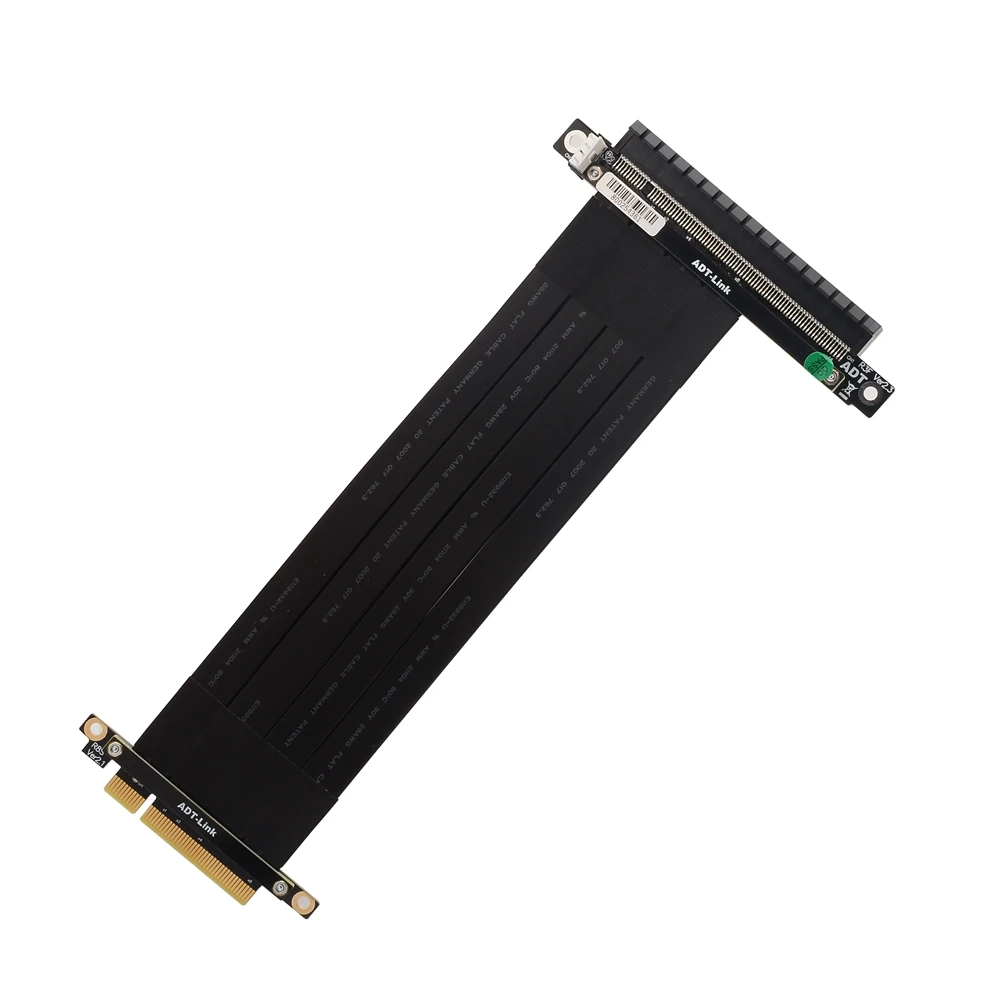 PCIe X8 to X16 Riser Cable for Graphics Card with SATA 4Pin Power Connector PCI Express Riser for RTX3060 ETH Mining Bitcoin Min