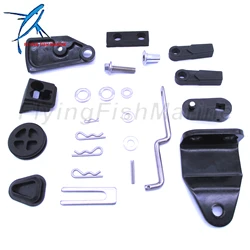Outboard Engine 65W-48501-00 Remote Control / Throttle Shift Attachment Kit for Yamaha Boat Motor 25HP