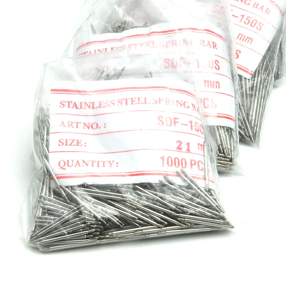 Wholesale 1000pcs/Bag SDF-150S 10mm~30mm Watchband Link Pins Watch Strap Link Bars Stainless Steel Spring Bar