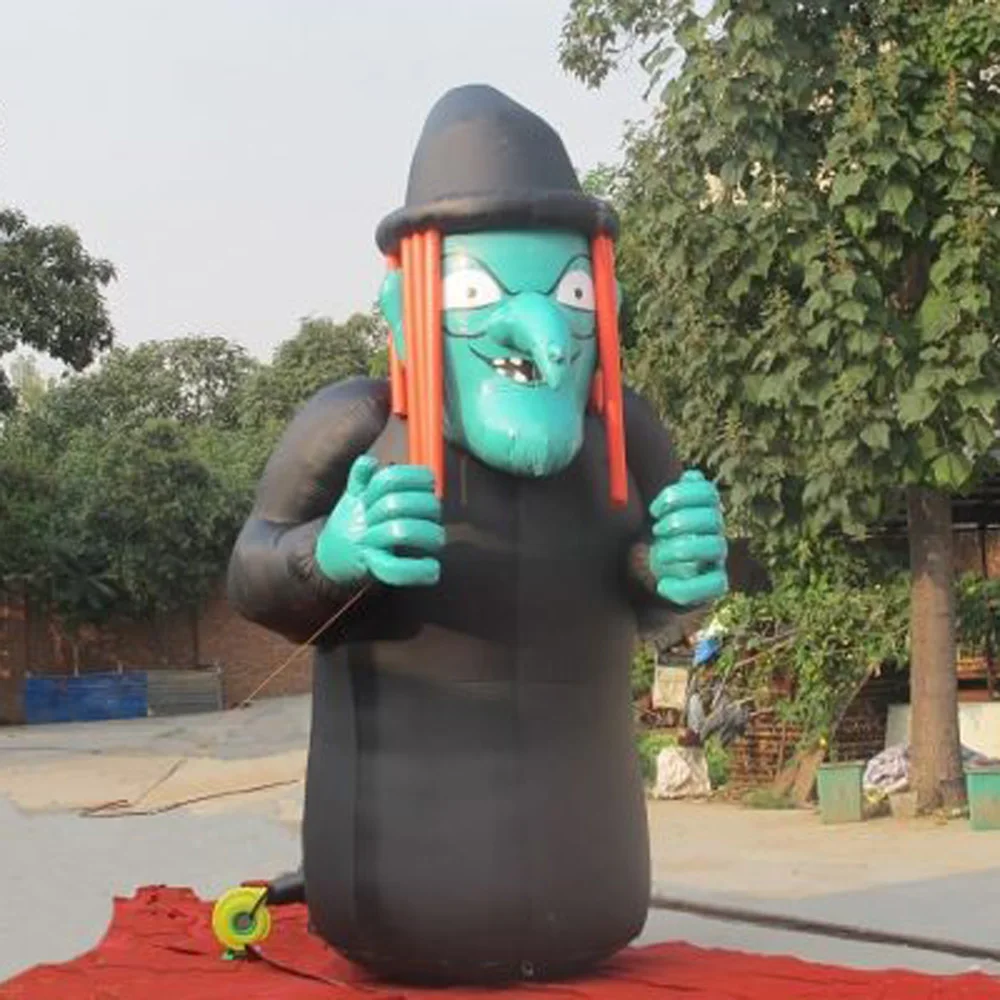 5M outdoor halloween airblown inflatable giant inflatable halloween witch