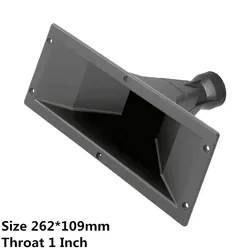 2PC DJ Speaker Tweeter Horn 262*109 Treble Accessory 1“ Throat For Piezo Speaker Home Theater Karaoke Mixer Professional Audio